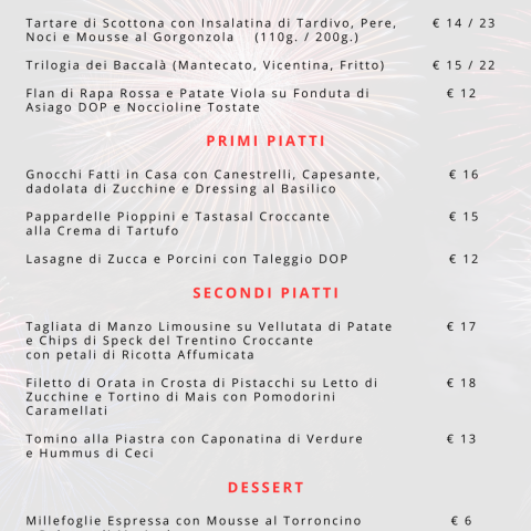 Immagine per 31-12 MENU' ALLA CARTA 